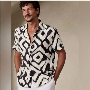 Banana Republic Mateo Linen Resort Shirt